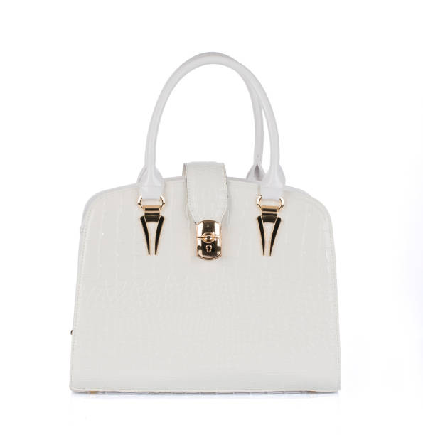 Purse, bag, manufactured object, handbag, white color